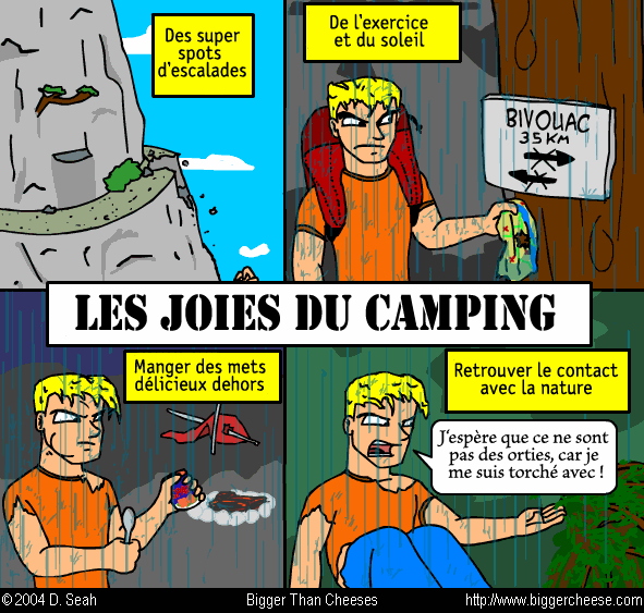 les joies du camping